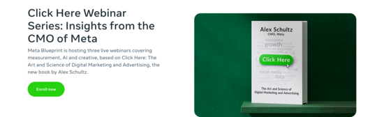 Image of book titled "Click Here" with the cover design displaying a button