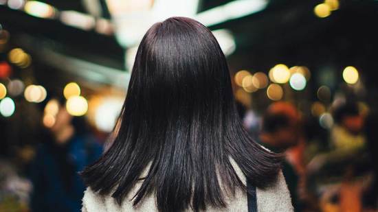 Woman standing in market