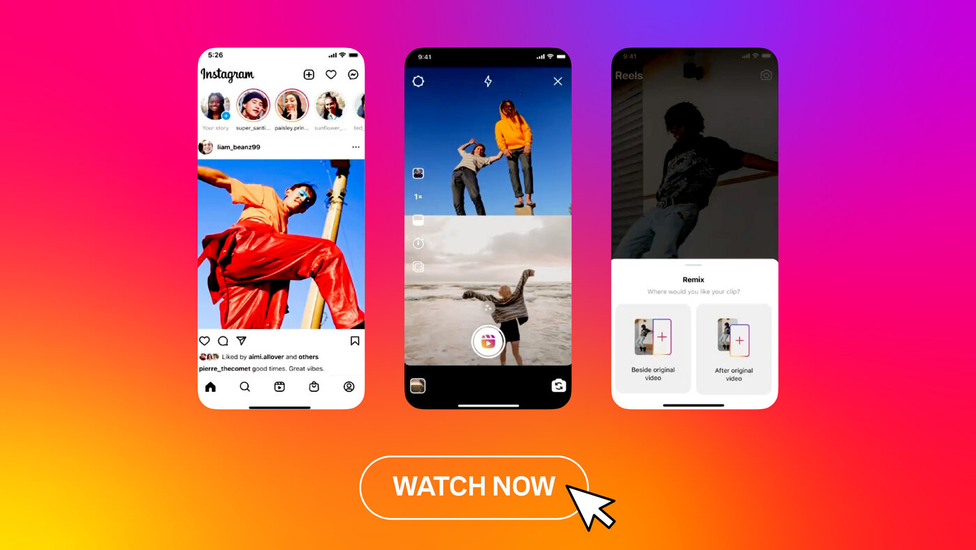 New ways to make Reels: Remix Templates & Dual Camera (July '22)